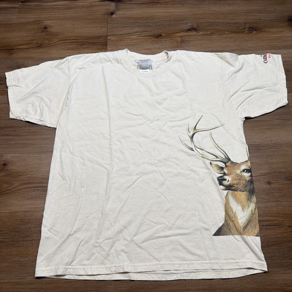 Men's‎ Size XL Cazadores Tequila Reposado Deer Stag Buck T-Shirt VINTAGE White